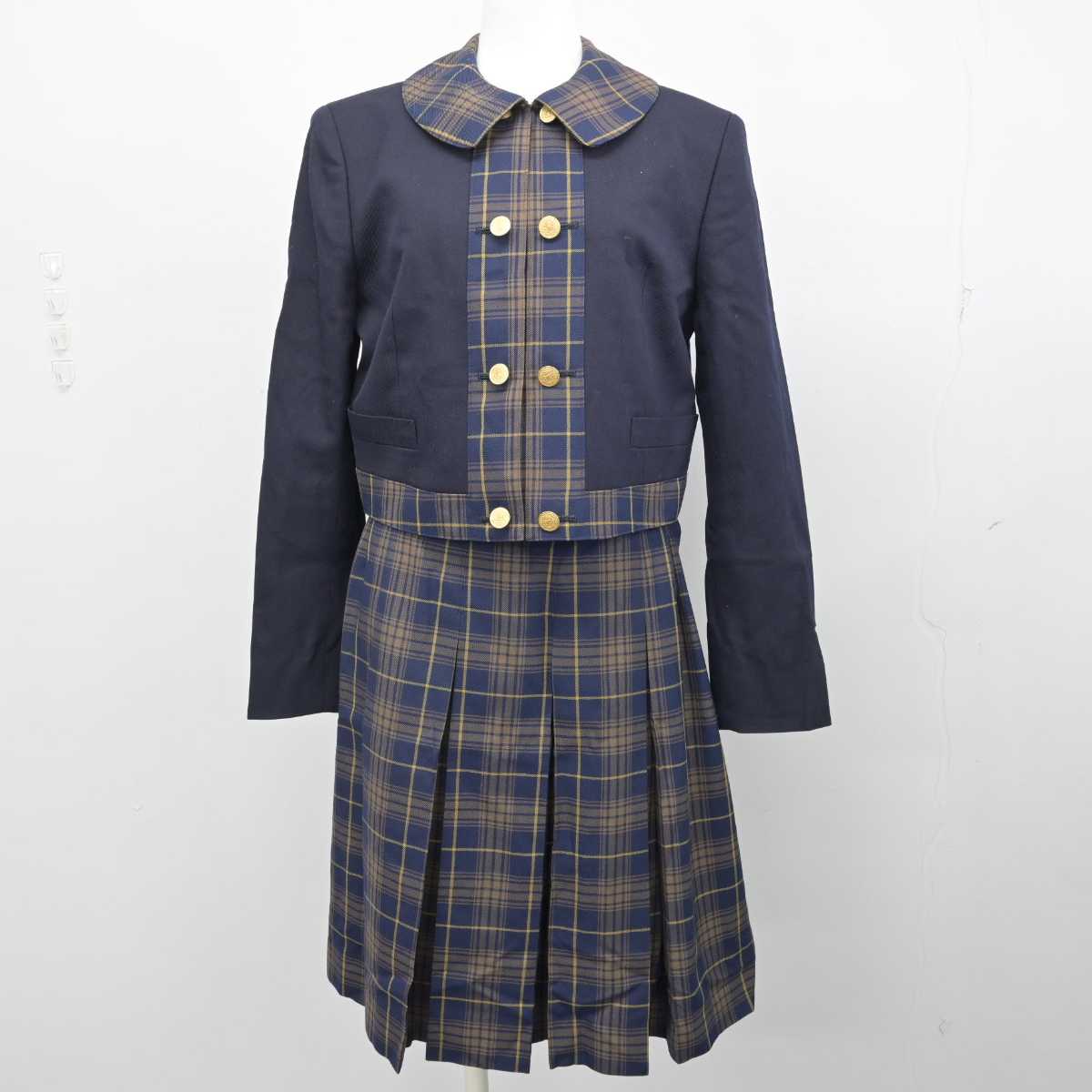 【中古】福岡県 福岡女子高等学校 女子制服 3点 (ブレザー・シャツ・スカート) sf057231