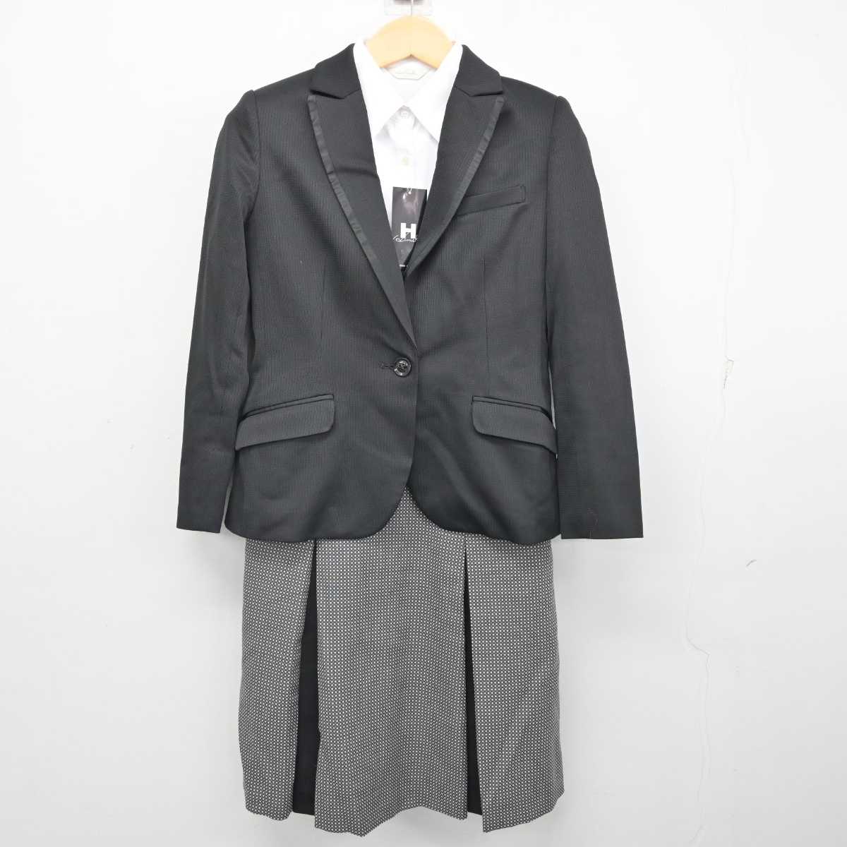 【中古】 事務服 女子制服 3点 (ジャケット・ワンピース・シャツ) sf057238