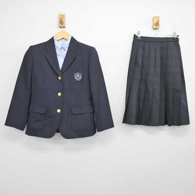 【中古】青森県 浪岡中学校 女子制服 3点 (ブレザー・シャツ・スカート) sf057253