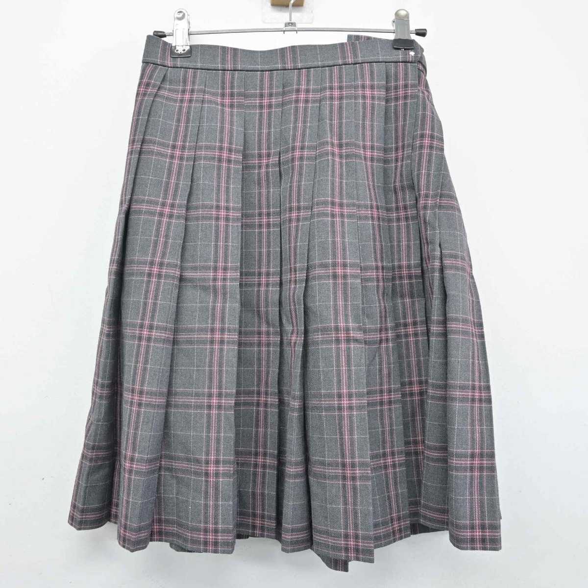 【中古】宮城県 渡波中学校 女子制服 4点 (ブレザー・スカート) sf057263