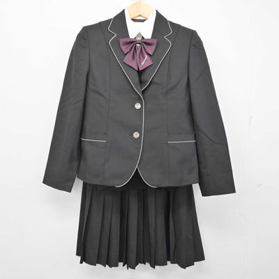 【中古】大阪府 四天王寺東高等学校 女子制服 5点 (ブレザー・ニット・シャツ・スカート) sf057268