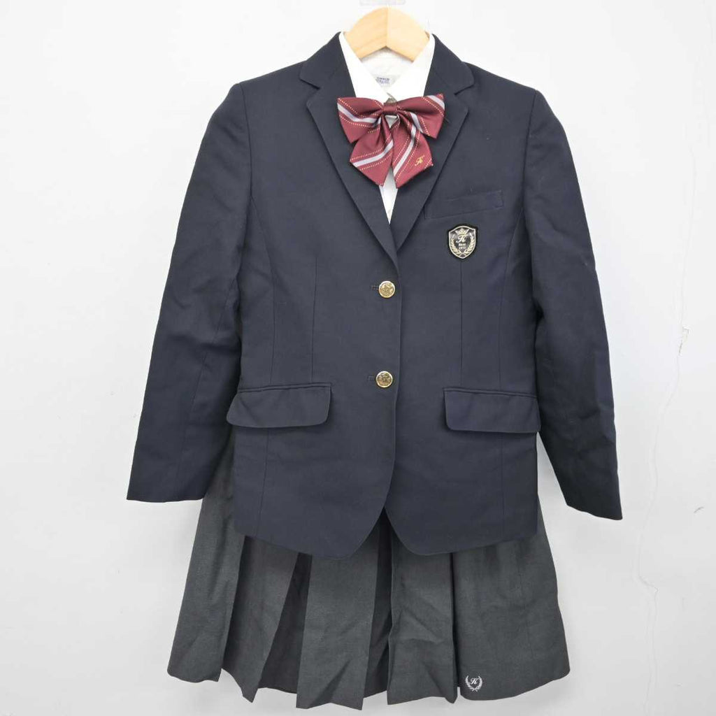 【中古】大阪府 柴島高等学校 女子制服 5点 (ブレザー・シャツ・スカート) sf057272