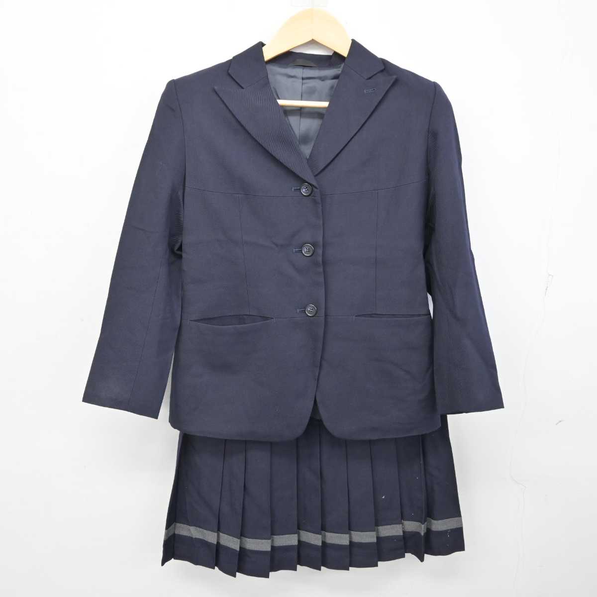 【中古】千葉県 千葉北高等学校 女子制服 2点 (ブレザー・スカート) sf057280