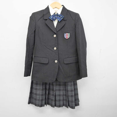 【中古】兵庫県 三木東高等学校 女子制服 4点 (ブレザー・シャツ・スカート) sf057307