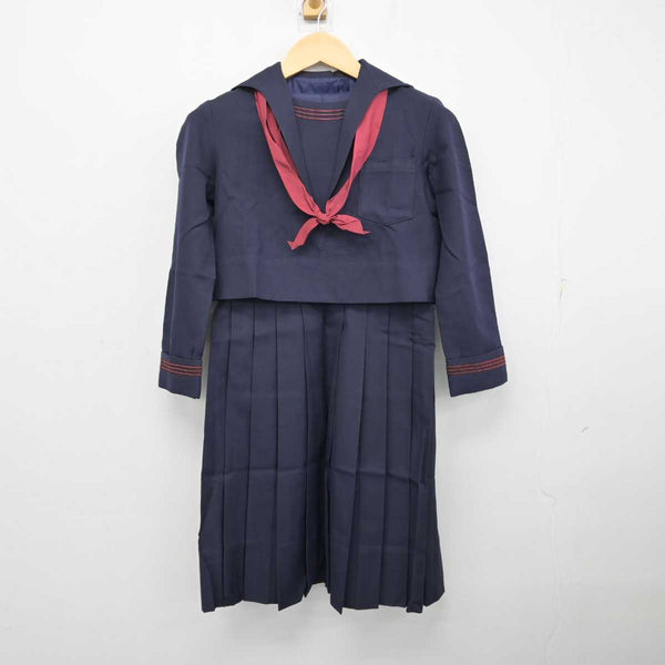 【中古】熊本県 ルーテル学院高等学校 女子制服 3点 (セーラー服・ジャンパースカート) sf057317