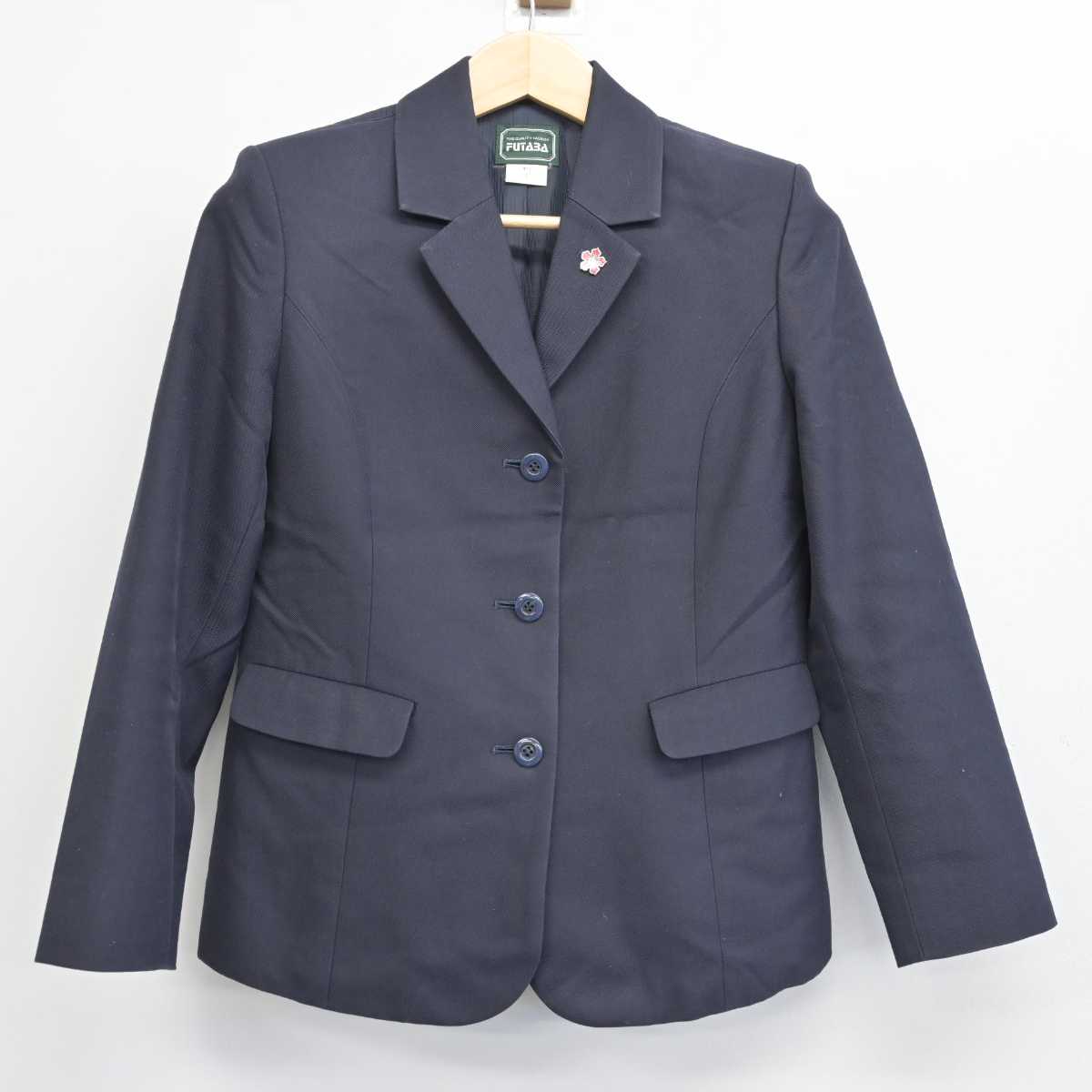 【中古】京都府 桃山中学校 女子制服 3点 (ブレザー・スカート) sf057335