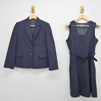 【中古】埼玉県 熊谷女子高等学校 女子制服 2点 (ブレザー・ジャンパースカート) sf057354