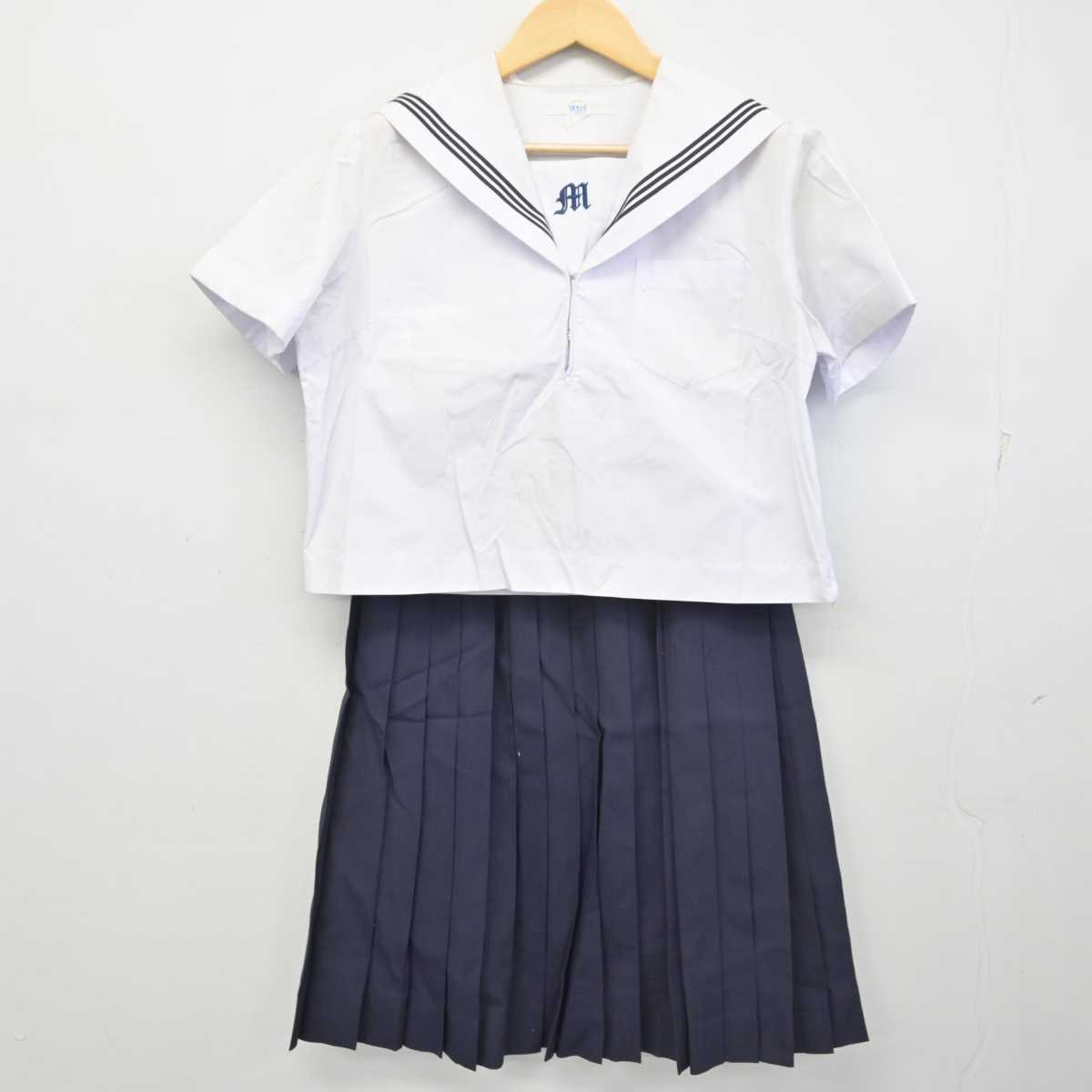 【中古】兵庫県 増位中学校  女子制服 3点 (セーラー服・スカート) sf057361