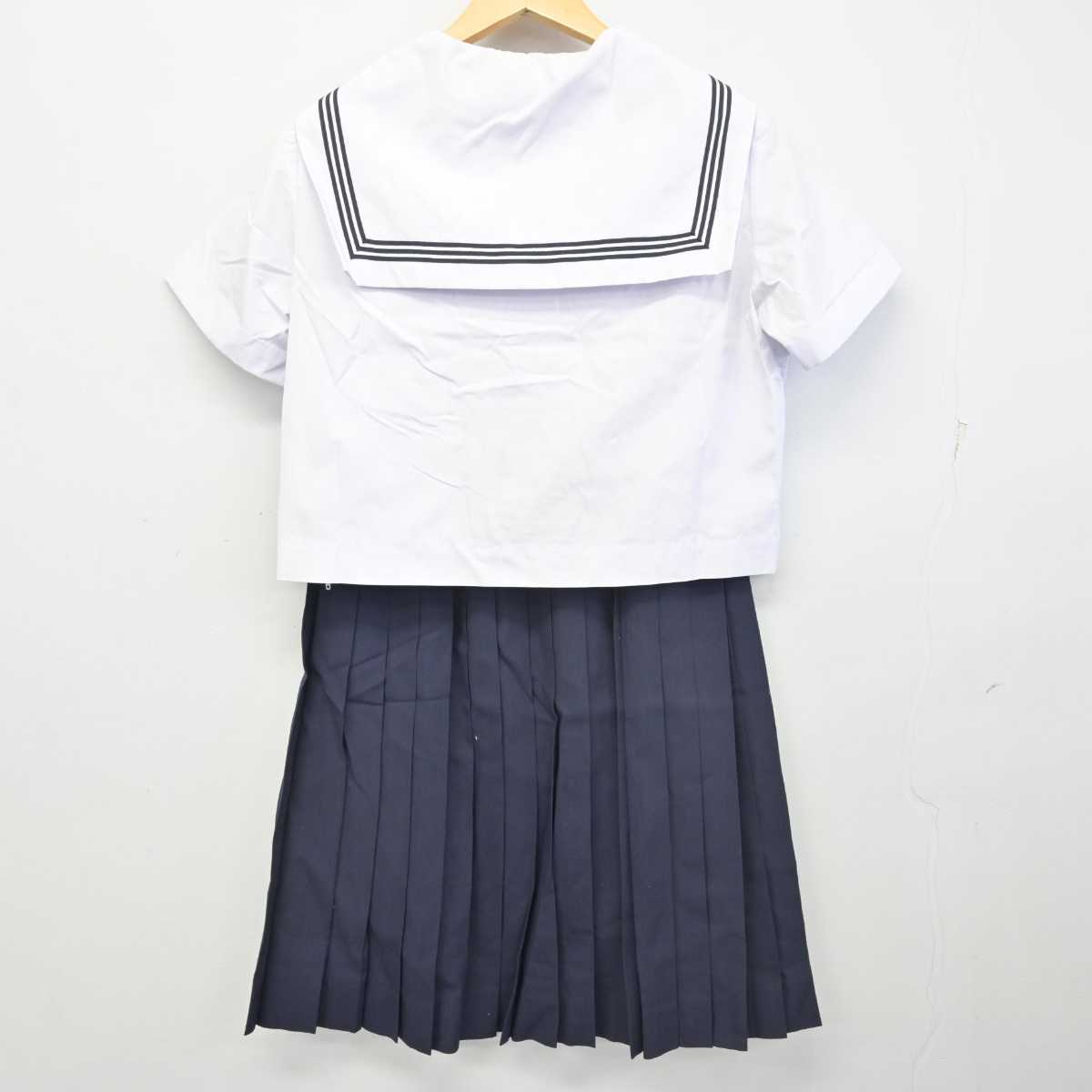 【中古】兵庫県 増位中学校  女子制服 3点 (セーラー服・スカート) sf057361