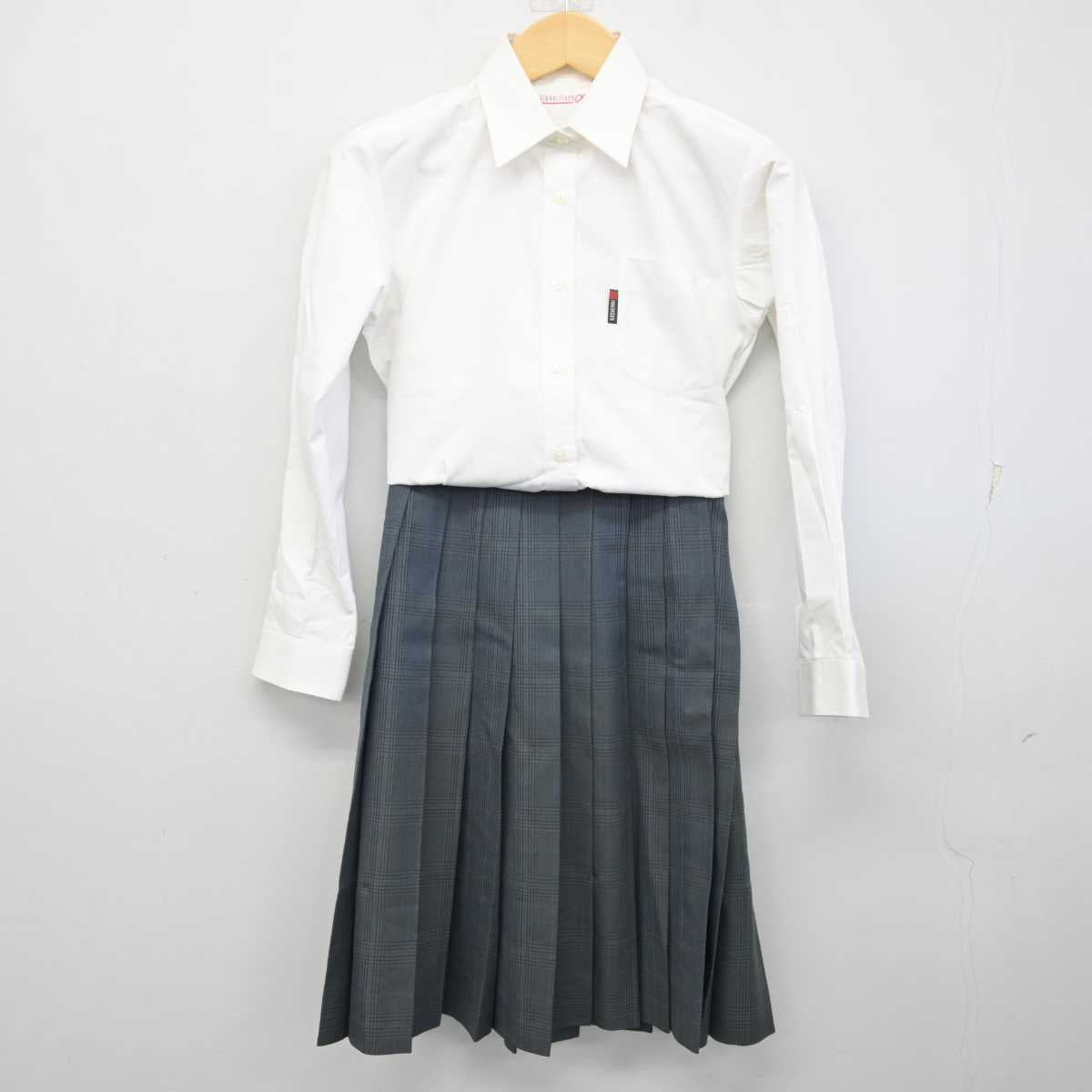 【中古】千葉県 柏井高等学校 女子制服 2点 (シャツ・スカート) sf057366