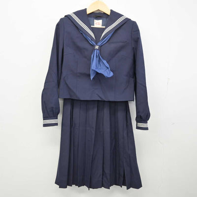 【中古】千葉県 鎌ヶ谷中学校 女子制服 3点 (セーラー服・スカート) sf057368