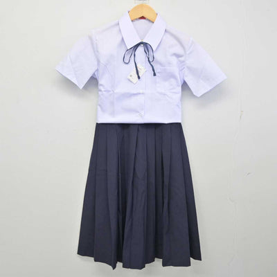 【中古】千葉県 鎌ヶ谷中学校 女子制服 4点 (シャツ・スカート) sf057369