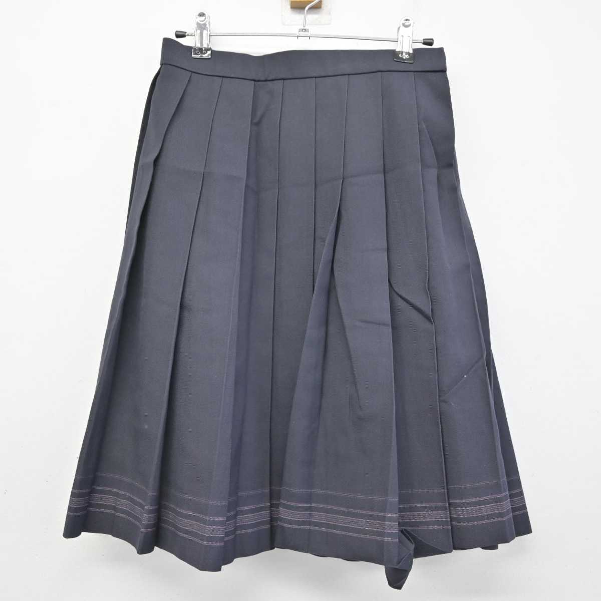 【中古】山梨県 甲府商業高等学校 女子制服 2点 (ニットベスト・スカート) sf057374