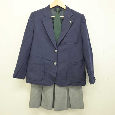 【中古】埼玉県 八潮中学校 女子制服 4点 (ブレザー・ベスト・スカート) sf057386