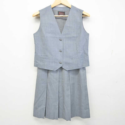 【中古】埼玉県 八潮中学校 女子制服 2点 (ベスト・スカート) sf057388