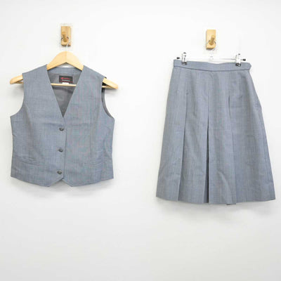 【中古】埼玉県 八潮中学校 女子制服 2点 (ベスト・スカート) sf057388