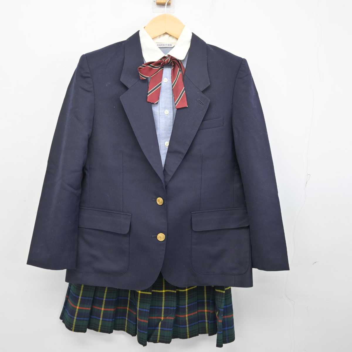 【中古】埼玉県 西武学園文理高等学校 女子制服 5点 (ブレザー・シャツ・スカート) sf057392