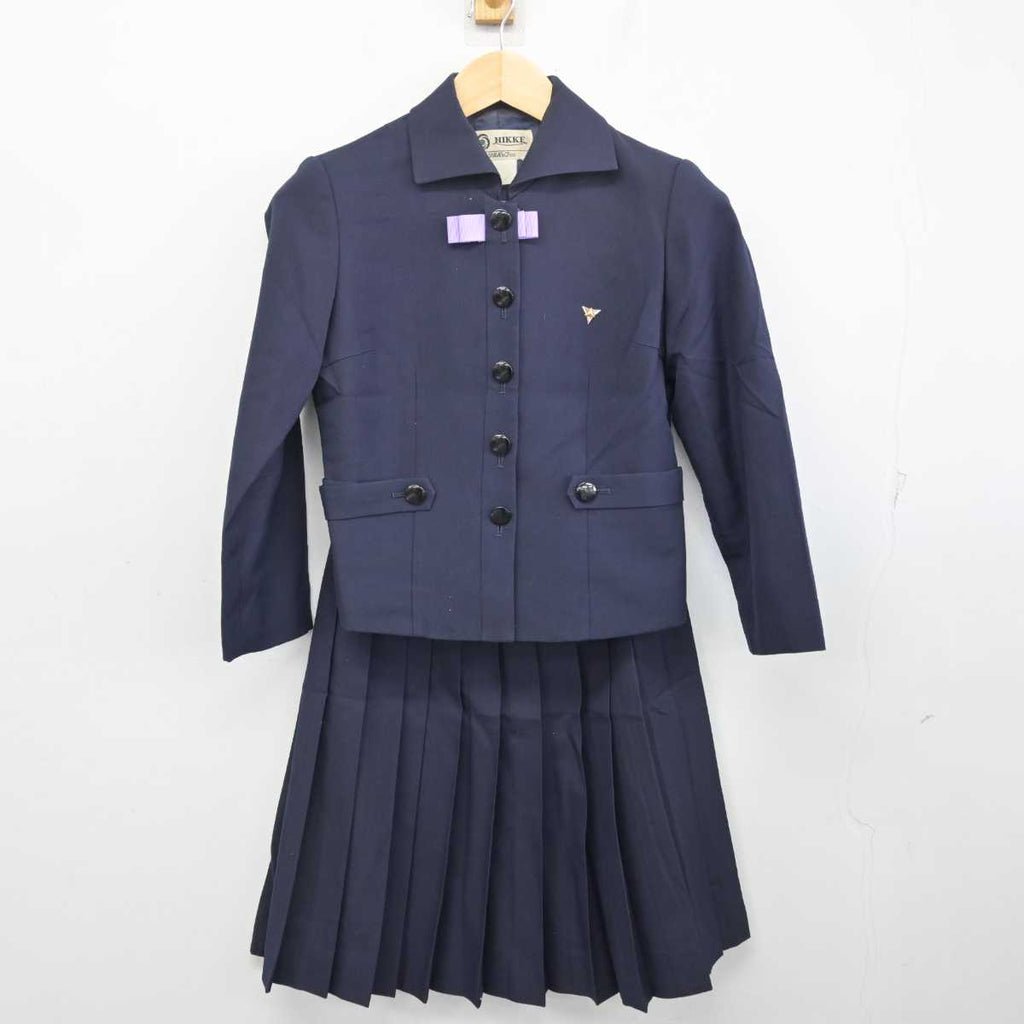 中古】富山県 富山高等学校 女子制服 4点 (ブレザー・スカート