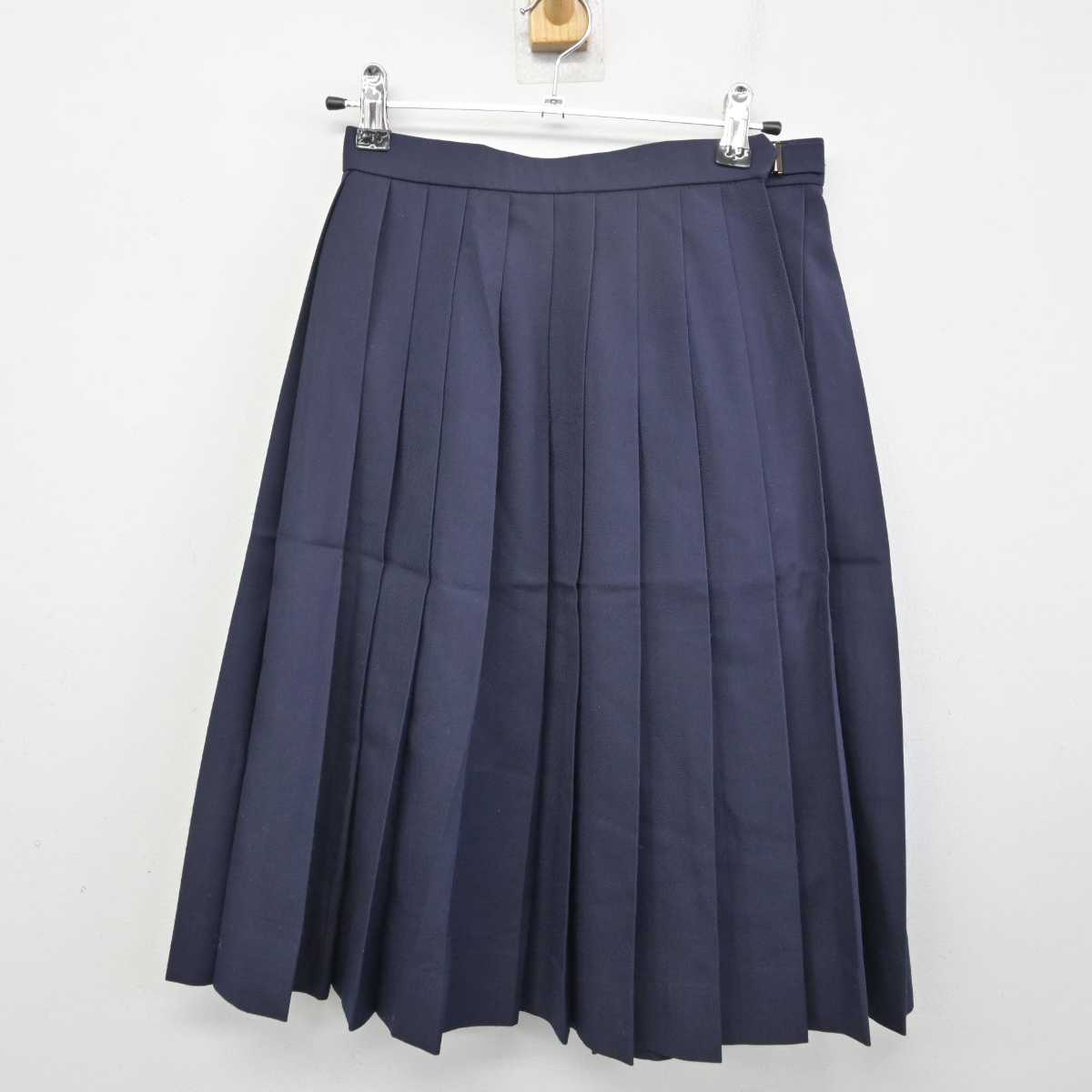 【中古】富山県 小杉中学校 女子制服 4点 (セーラー服・シャツ・スカート) sf057404