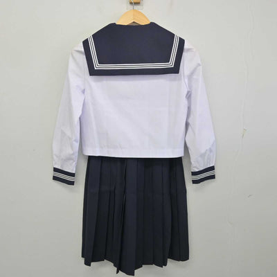 【中古】富山県 小杉中学校 女子制服 4点 (セーラー服・ニットベスト・スカート) sf057405