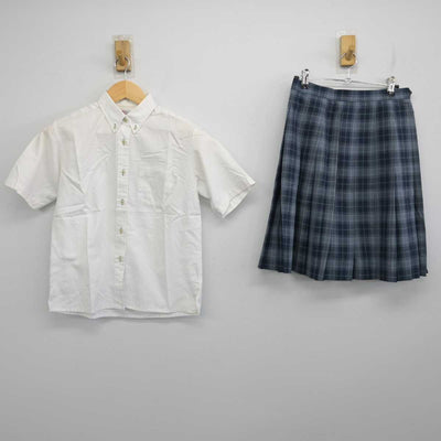 【中古】東京都 東京文理学院高等部 女子制服 2点 (シャツ・スカート) sf057412