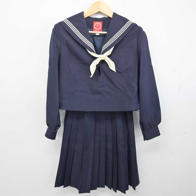 【中古】愛知県 小牧中学校 女子制服 3点 (セーラー服・スカート) sf057433