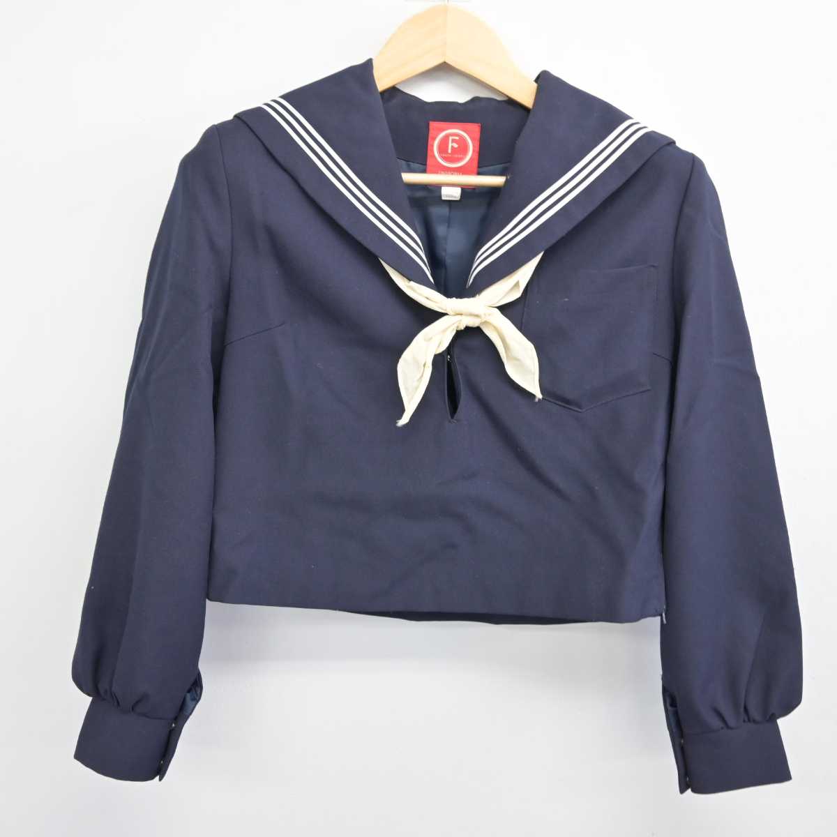 【中古】愛知県 小牧中学校 女子制服 3点 (セーラー服・スカート) sf057433