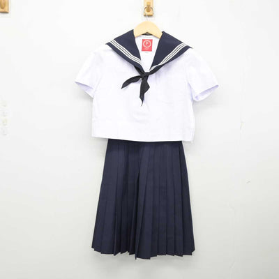 【中古】愛知県 小牧中学校 女子制服 3点 (セーラー服・スカート) sf057435