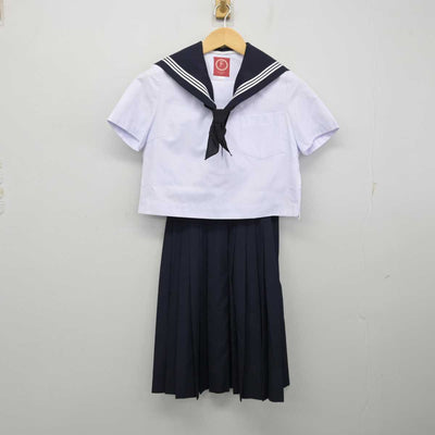 【中古】愛知県 小牧中学校 女子制服 3点 (セーラー服・スカート) sf057436