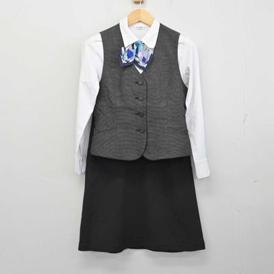 【中古】 東洋テックス株式会社 女子制服 4点 (ベスト・ブラウス・スカート) sf057446