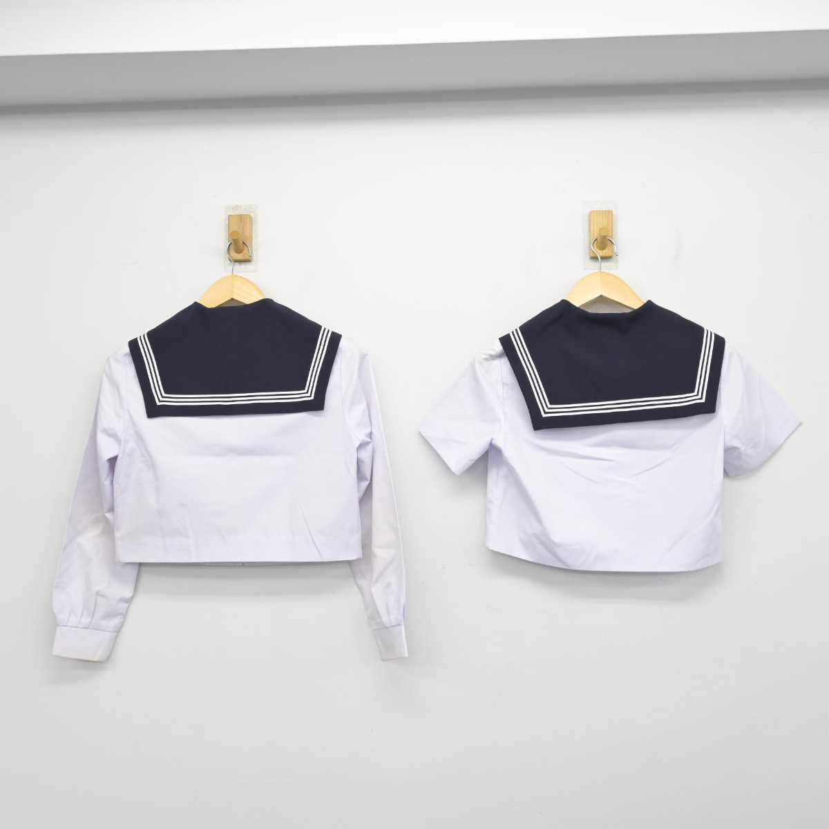 【中古】愛知県 幸田中学校 女子制服 2点 (セーラー服) sf057464