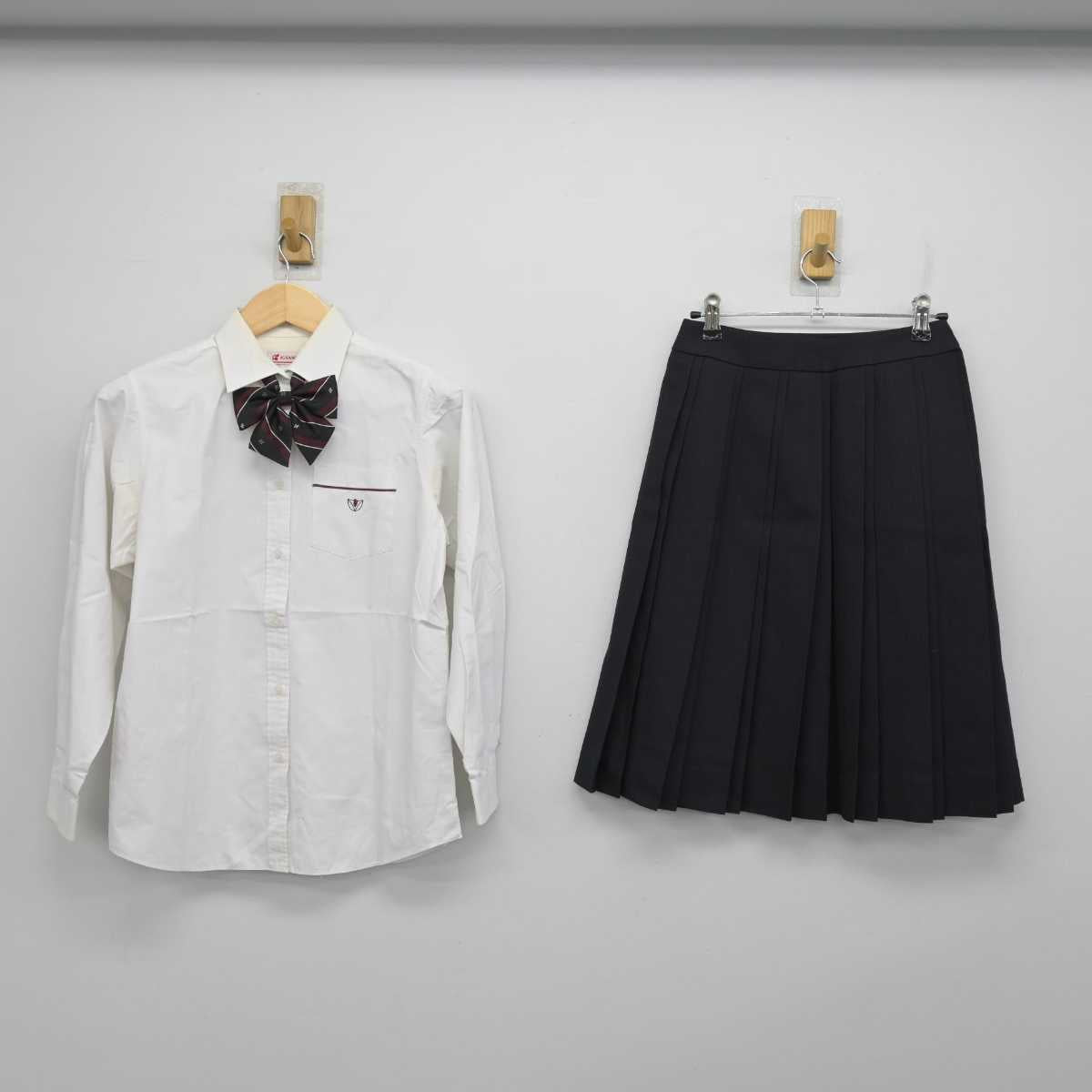 【中古】愛知県 幸田高等学校 女子制服 5点 (ブレザー・ニット・シャツ・スカート) sf057469