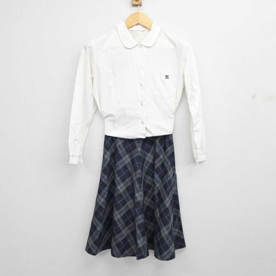 【中古】岐阜県 武儀高等学校 女子制服 4点 (ブレザー・ニット・シャツ・スカート) sf057475