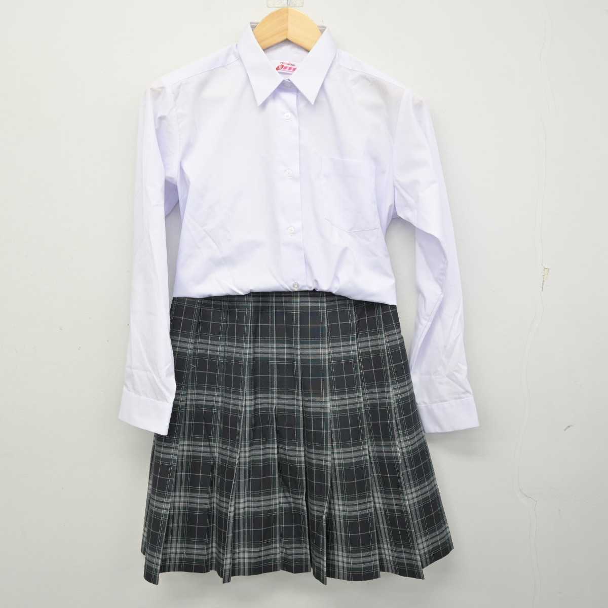 【中古】宮城県 泉松陵高等学校 女子制服 2点 (シャツ・スカート) sf057502