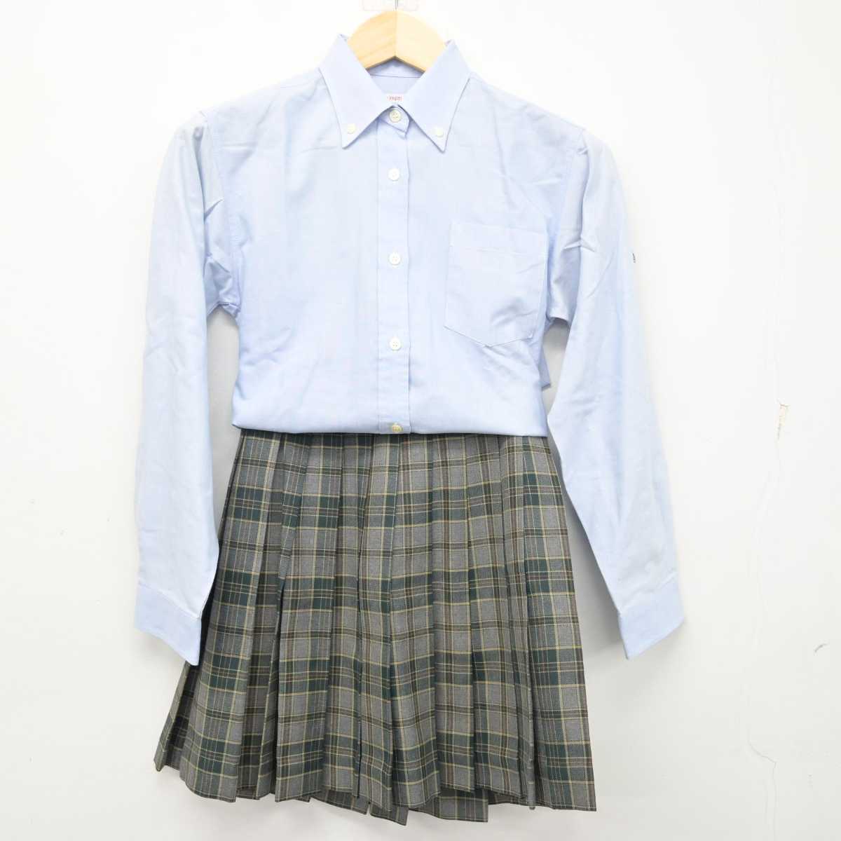 【中古】神奈川県 横浜創英高等学校 女子制服 3点 (シャツ・スカート・スカート) sf057506