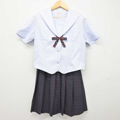 【中古】高知県 山田高等学校 女子制服 3点 (セーラー服・スカート) sf057509