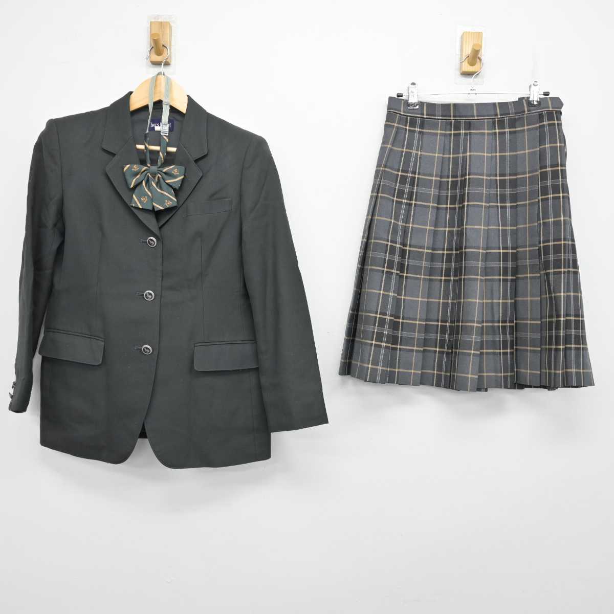 【中古】東京都 上水高等学校 女子制服 3点 (ブレザー・スカート) sf057517