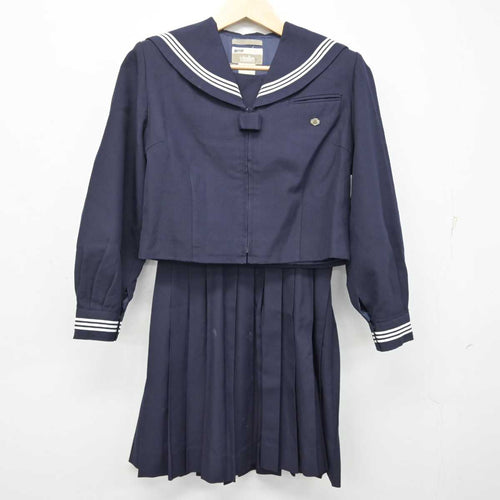 【中古制服】熊本県 熊本市立西山中学校 女子制服 3点（セーラー服 