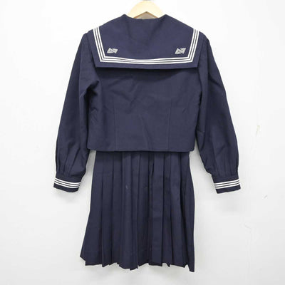 【中古】埼玉県 川越西高等学校 女子制服 3点 (セーラー服・スカート) sf057525