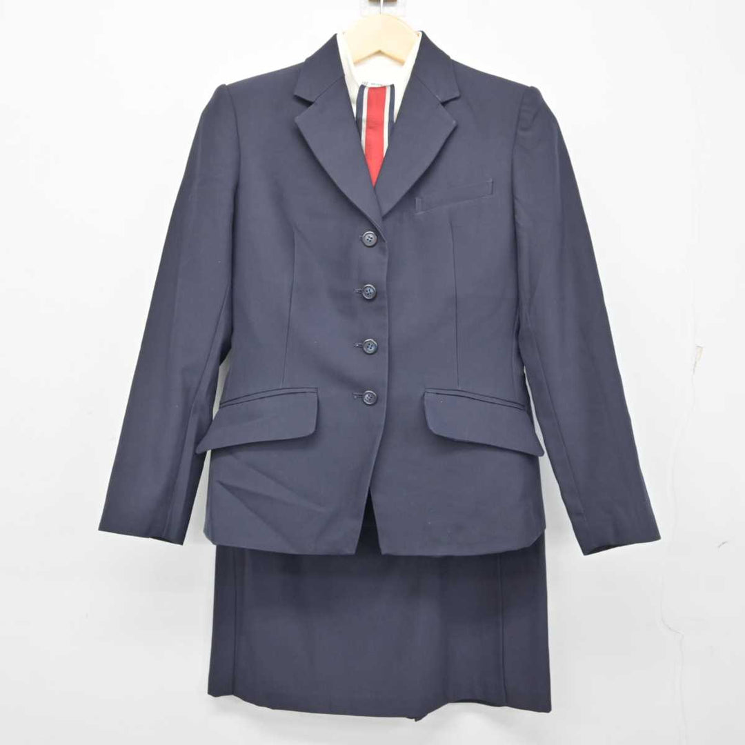 中古】広島県 理容美容専門学校 女子制服 4点 (ブレザー・シャツ 