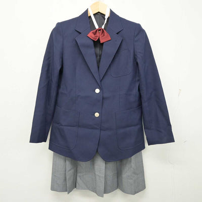 【中古】神奈川県 市ケ尾中学校 女子制服 4点 (ブレザー・ベスト・スカート) sf057538