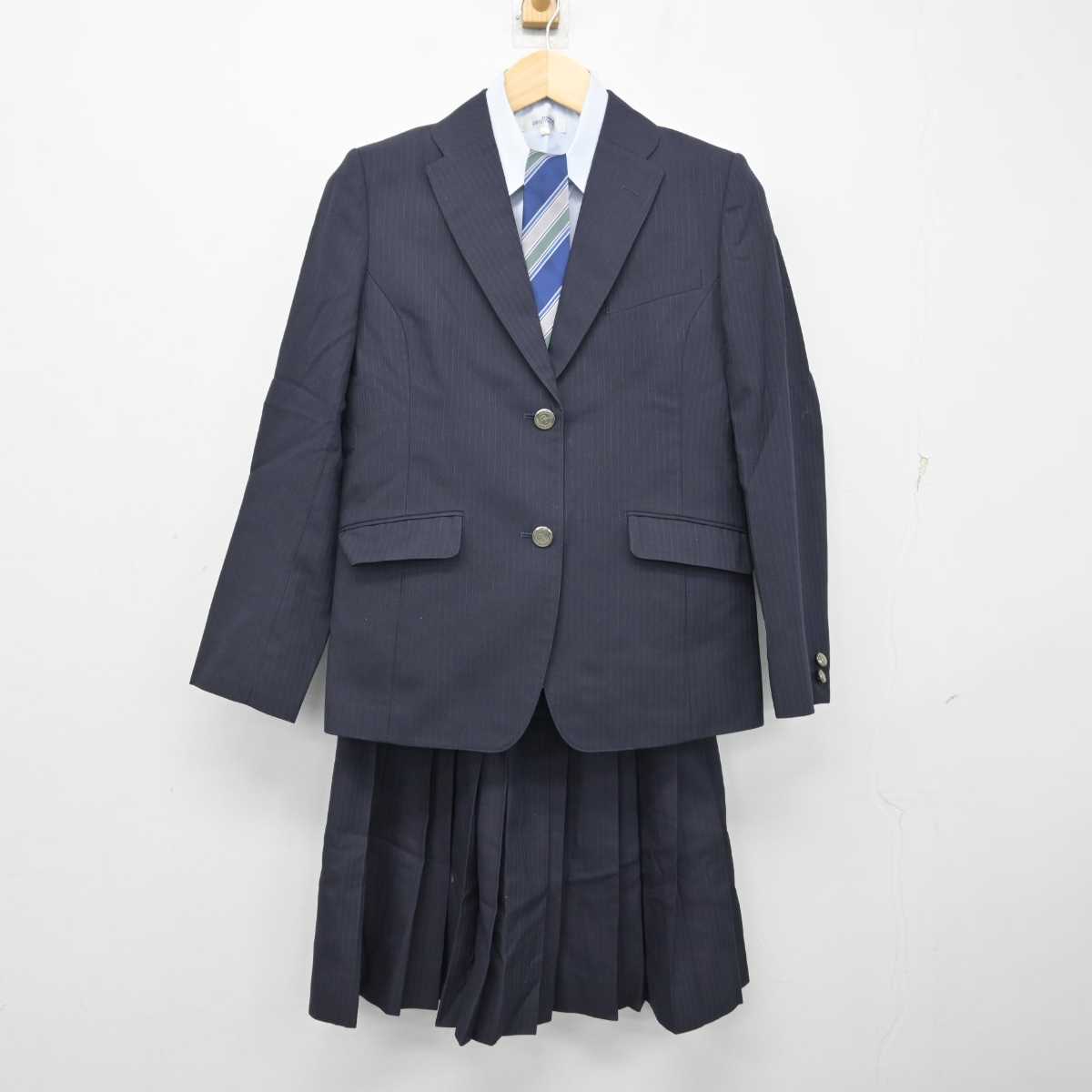 【中古】埼玉県 大宮開成高等学校 女子制服 4点 (ブレザー・シャツ・スカート) sf057549