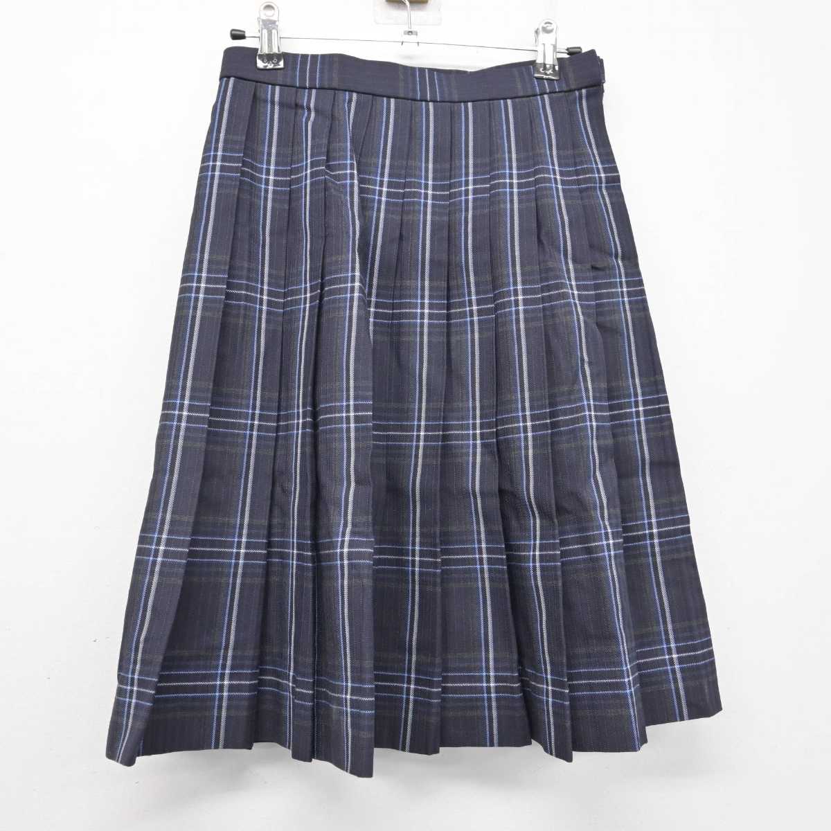 【中古】埼玉県 大宮開成高等学校 女子制服 3点 (ニット・シャツ・スカート) sf057550