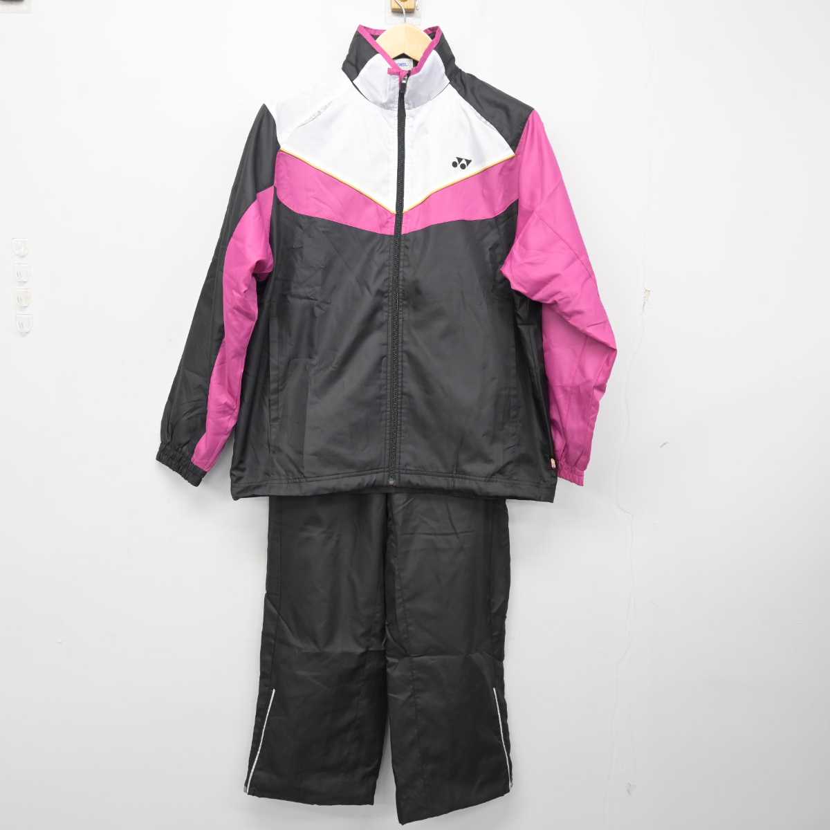 【中古】神奈川県 南が丘中学校/卓球部ウインドブレーカー 女子制服 2点 (部活ユニフォーム 上・部活ユニフォーム 下) sf057557