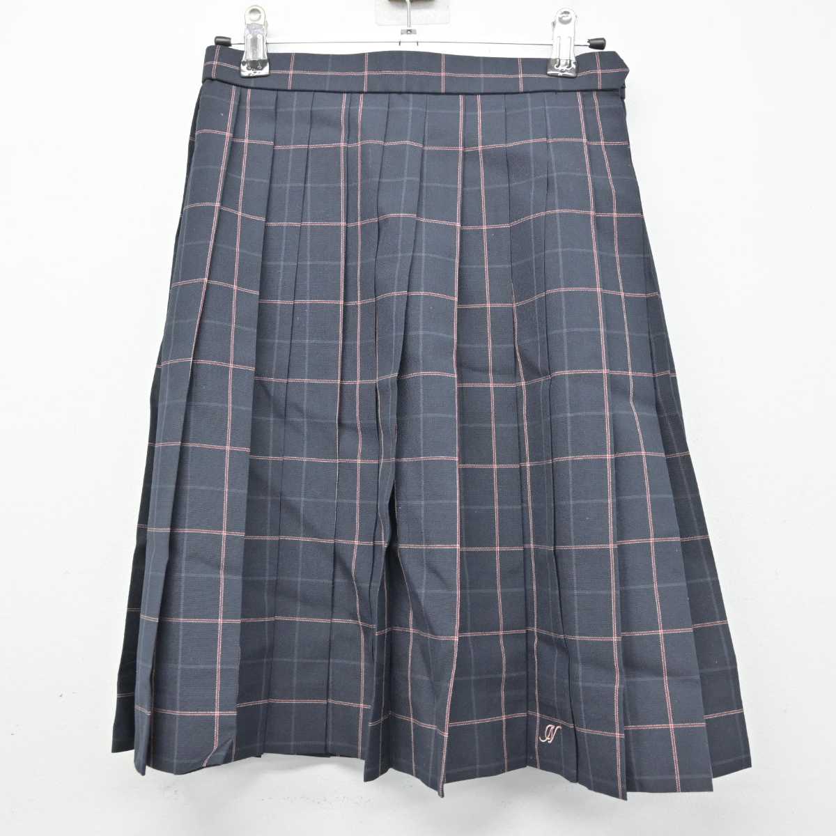 【中古】東京都 日本橋高等学校 女子制服 3点 (ニットベスト・シャツ・スカート) sf057559