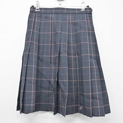 【中古】東京都 日本橋高等学校 女子制服 3点 (ニットベスト・シャツ・スカート) sf057559