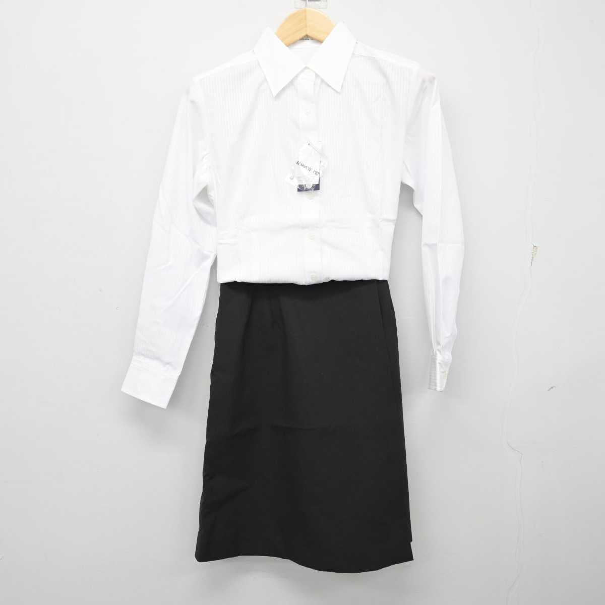 【中古】 事務服 女子制服 3点 (シャツ・スカート) sf057564