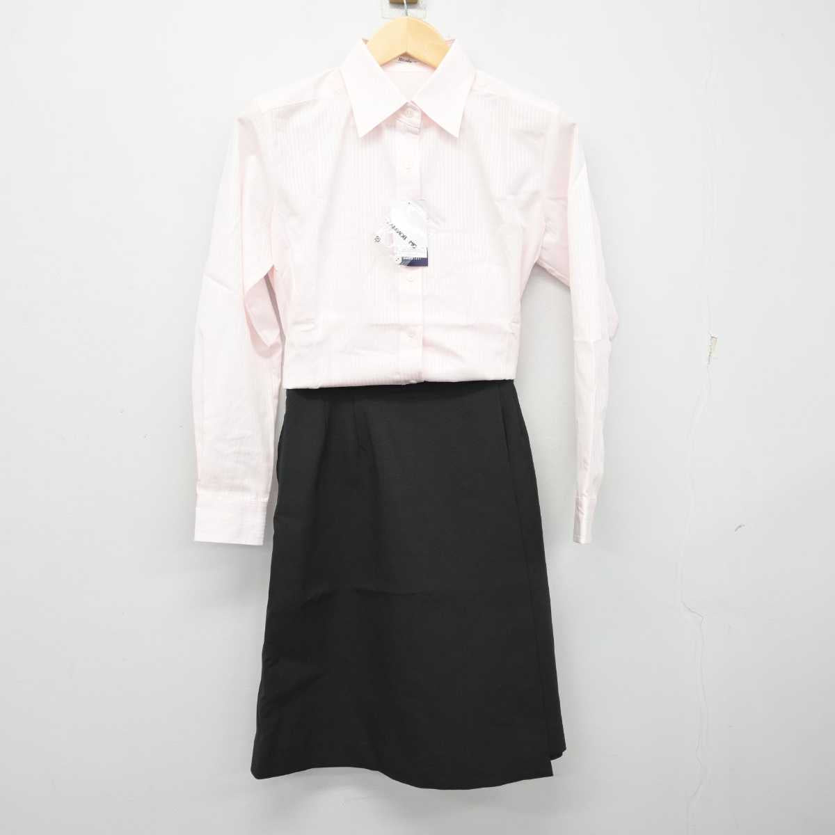 【中古】 事務服 女子制服 3点 (シャツ・スカート) sf057564