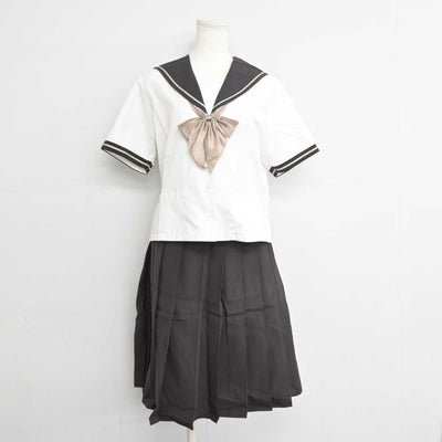 【中古】長崎県 長崎女子商業高等学校 女子制服 3点 (セーラー服・スカート) sf057571