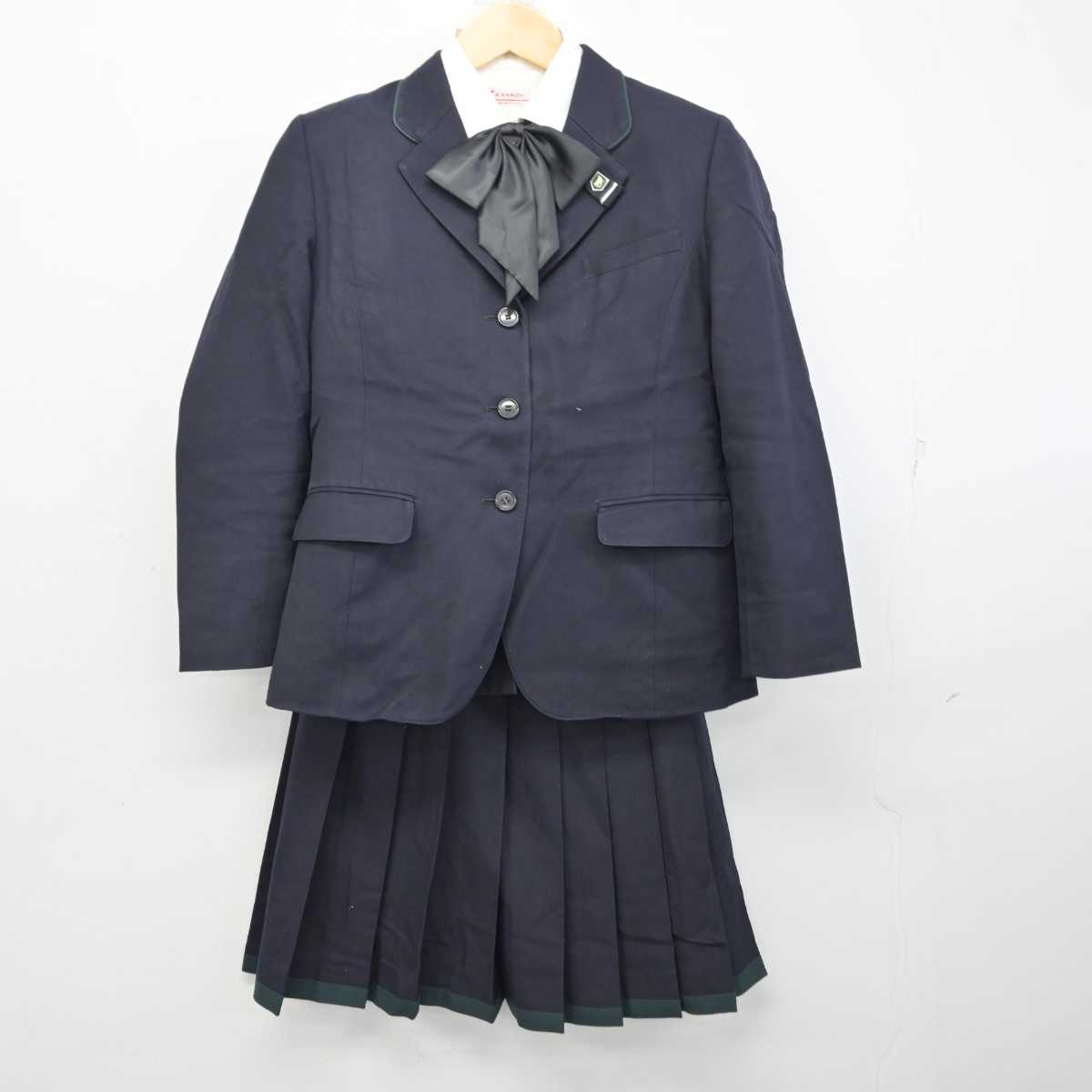 【中古】東京都 文教大学女子高等学校 女子制服 4点 (ブレザー・シャツ・スカート) sf057602